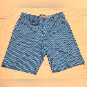 Walter Hagen 11 Shorts Mens Size 34 Blue Diamond Patterned